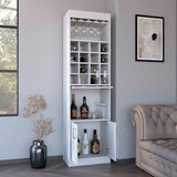 English Elm Bar Cabinet Modoc, Living Room, White