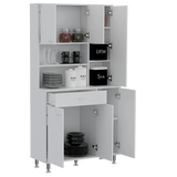 English Elm Kitchen Pantry Piacenza, Kitchen, White