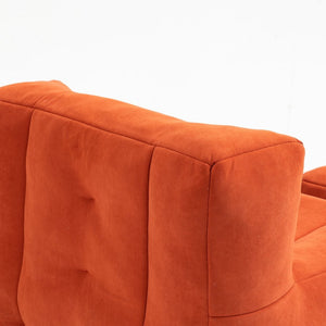 English Elm Fluffy Velvet Bean Bag Lounge Chair with Ottoman Memory Foam Adult Bedroom Seating Red W1996131042