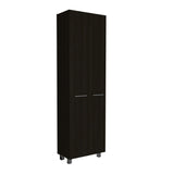 English Elm Pantry Cabinet Phoenix, Kitchen, Black