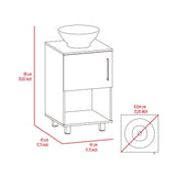 English Elm Single Bathroom Vanity Pigmag, Bathroom, White