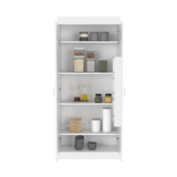 English Elm Pantry Cabinet Orlando, Kitchen, White