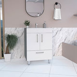 English Elm Single Bathroom Vanity Mayorca, Bathroom, White