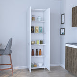 English Elm Pantry Cabinet Phoenix, Kitchen, White