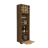 English Elm Corner Bar Cabinet Cataluña, Living Room, Mahogany / Aged Oak