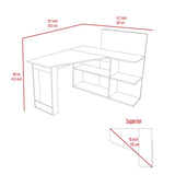 English Elm Computer Desk Mohave, Office, Smokey Oak