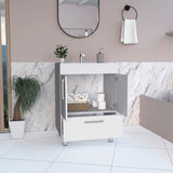 English Elm Single Bathroom Vanity Mayorca, Bathroom, White