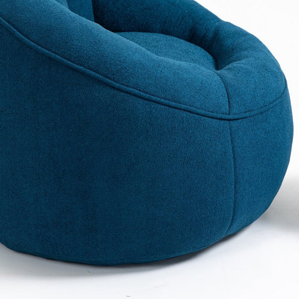 English Elm Bedding Foam Filled Bean Bag Chair with Footrest for Lounge and Reading Rooms W1996130769
