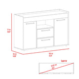 English Elm Sideboard Perssiu, Living Room, Dark Walnut