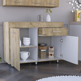 English Elm Utility Sink Champp, Kitchen, White / Aged Oak