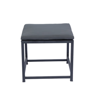 English Elm 9 Patio Dining Set - Space-Saving Rattan Outdoor 9-Piece with Glass Top, Grey Wicker & Cushions W329S00041