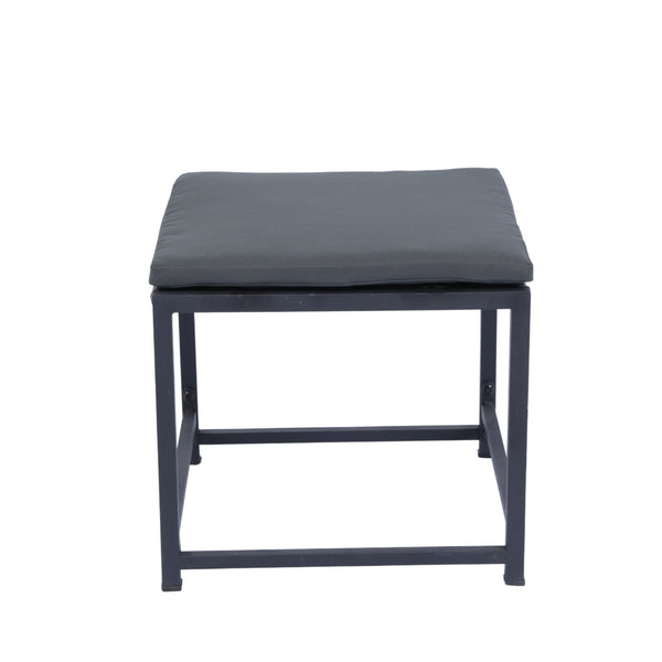 English Elm 9 Patio Dining Set - Space-Saving Rattan Outdoor 9-Piece with Glass Top, Grey Wicker & Cushions W329S00041