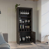 English Elm Bar Cabinet Margarita, Living Room, Espresso