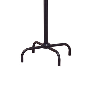 English Elm Black Spider Metal Coat Rack with Shiny Black Finish, 73" Tall Three-Tier Hooks for Entryway Storage and Hats B062P145490