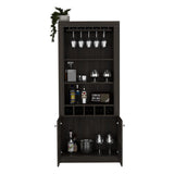 English Elm Bar Cabinet Margarita, Living Room, Espresso