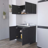 English Elm Cabinet Set Zeus, Garage, Black