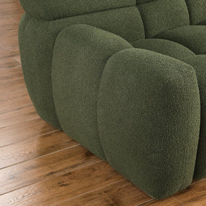 English Elm 102 Inch Linen Modular Sectional Sofa with Hidden Storage and Cloud Cushion Comfort W1099S00100