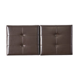 Christopher Knight Home® - Noble House - Merrill Double Opening Chocolate Brown Leather Storage Ottoman