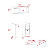 English Elm Office Set Budest, Office, Light Oak / Taupe