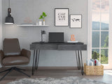 Modern Hinsdale Office Desk, Smokey Oak Finish, 47.3