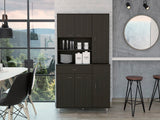 English Elm Kitchen Pantry Piacenza, Kitchen, Black