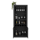 English Elm Bar Cabinet Margarita, Living Room, Black