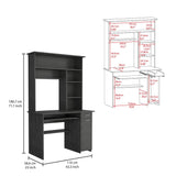 English Elm Computer Desk Acequia, Office, Smokey Oak