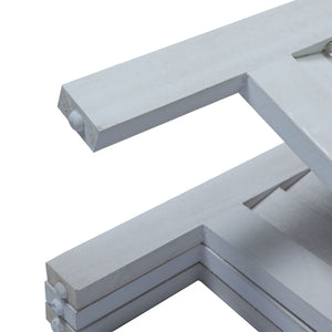 English Elm Sycamore 4-Panel Folding Louvered Room Divider in Old White — Lightweight Sycamore Wood Screen, 63.6" W2181P146770