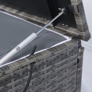 English Elm Outdoor 113 Gallon Wicker Storage Chest with Removable Water-Resistant Liner for Patio & Pool W329138976