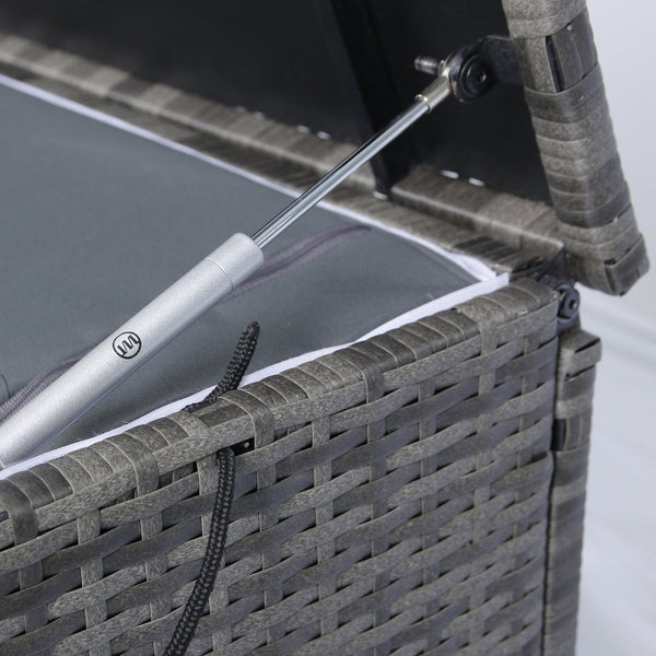 English Elm Outdoor 113 Gallon Wicker Storage Chest with Removable Water-Resistant Liner for Patio & Pool W329138976