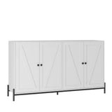 Hearth and Haven Storage Cabinet Buffet Cabinet with 2 Cabinet, 4 Doors, Metal Leg, Sideboard Wooden Cabinet, Entryway Floor Cabinet For Living Room, Study, and Entryway W1321138092