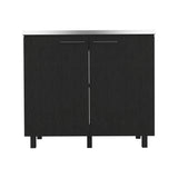 English Elm Utility Sink Cabinet Burwood, Kitchen, Black