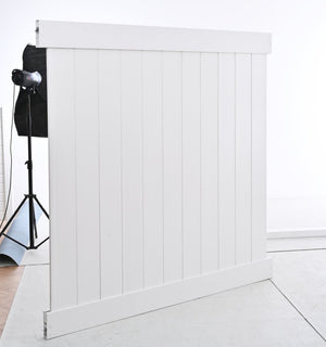 English Elm 2 White Vinyl Privacy Fence Panels Tongue Groove Picket Outdoor Backyard 6ft B100128095