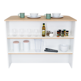 English Elm Kitchen Bar Dayton, Kitchen, White / Light Pine