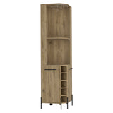 English Elm Corner Bar Cabinet Shopron, Living Room, Aged Oak