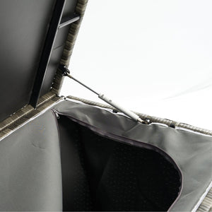 English Elm Outdoor 113 Gallon Wicker Storage Chest with Removable Water-Resistant Liner for Patio & Pool W329138976