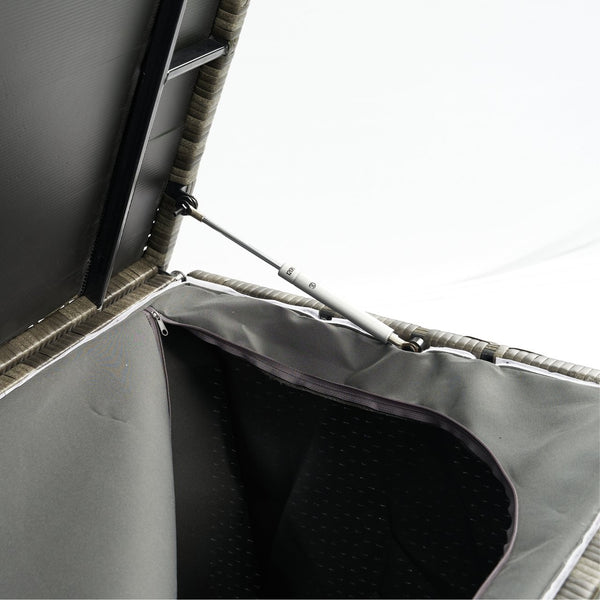 English Elm Outdoor 113 Gallon Wicker Storage Chest with Removable Water-Resistant Liner for Patio & Pool W329138976