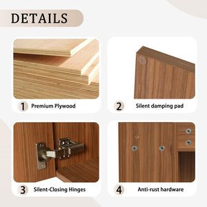 English Elm 20'' Floating Wall-Mounted Vanity with Resin Sink, Soft-Close Door & Open Shelves for Compact Baths Walnut W999P143199