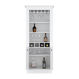 English Elm Bar Cabinet Provo, Living Room, White