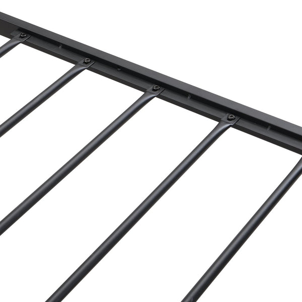English Elm Queen Upholstered Platform Bed Steel Frame Usb Charging Under Bed Storage Modern W311133402