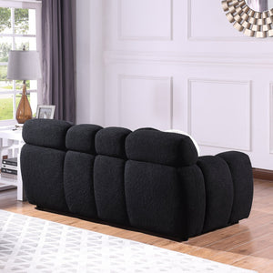 English Elm 102 Inch Linen Modular Sectional Sofa with Hidden Storage and Cloud Cushion Comfort W1099S00102