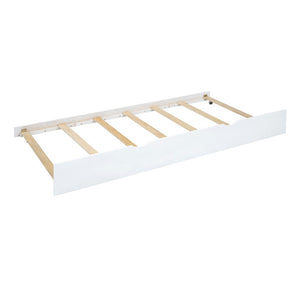 English Elm Twin-over-twin Bunk Bed with Trundle Built-in Desk Storage Drawers and Power Outlets White LT000363AAK