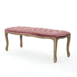 Christopher Knight Home® - Noble House - Tassia Traditional Button Tufted Velvet Bench