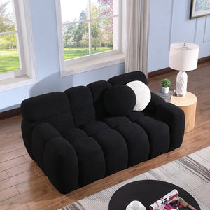 English Elm 102 Inch Linen Modular Sectional Sofa with Hidden Storage and Cloud Cushion Comfort W1099S00102