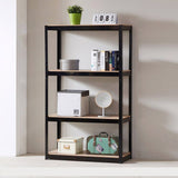 Hearth and Haven Zinc 59" Storage Rack with 4 Adjustable Shelves, Black W1790120271