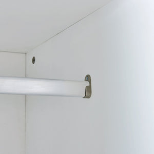 English Elm Twin Murphy Bed with Shelves Drawers Wardrobe & Fold-Down Desk White — Space-Saving Modern Guest Solution GX002022AAK