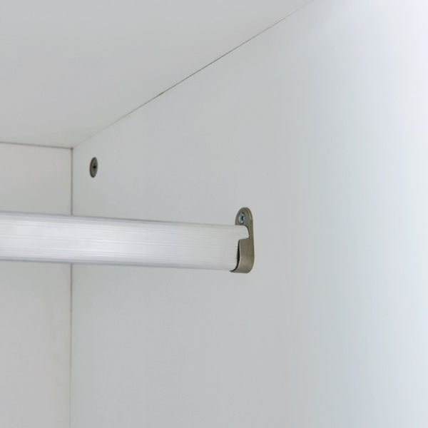 English Elm Twin Murphy Bed with Shelves Drawers Wardrobe & Fold-Down Desk White — Space-Saving Modern Guest Solution GX002022AAK