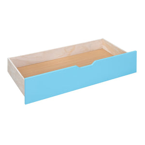 English Elm Full-over-full Castle Bunk Bed with Slide Drawers Shelves Pinewood Kids Frame LT000558AAC-3