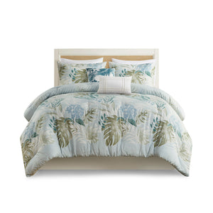 English Elm 6 Harbor House Kiawah Island Oversized Cotton Comforter Set with Coastal Print, Hypoallergenic, OEKO-TEX treated Blue 20.87 L x 22.83 W x 12.99 H B035128768