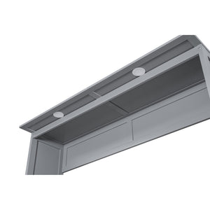 English Elm Queen Murphy Wall Bed with Side Shelving and Led Strip Light for Studio Spaces LP000695AAE-1